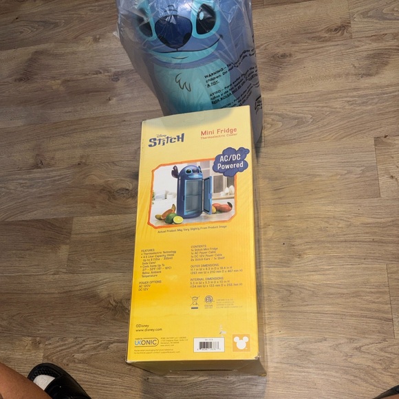 Disney Stitch Mini Fridge - Blue - Picture 3 of 7